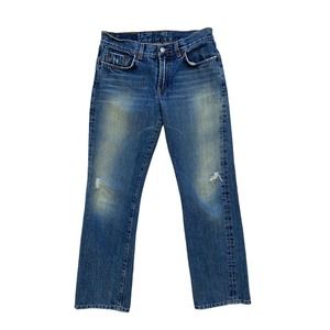 2000s Lucky Brand Medium Wash Distressed Jeans